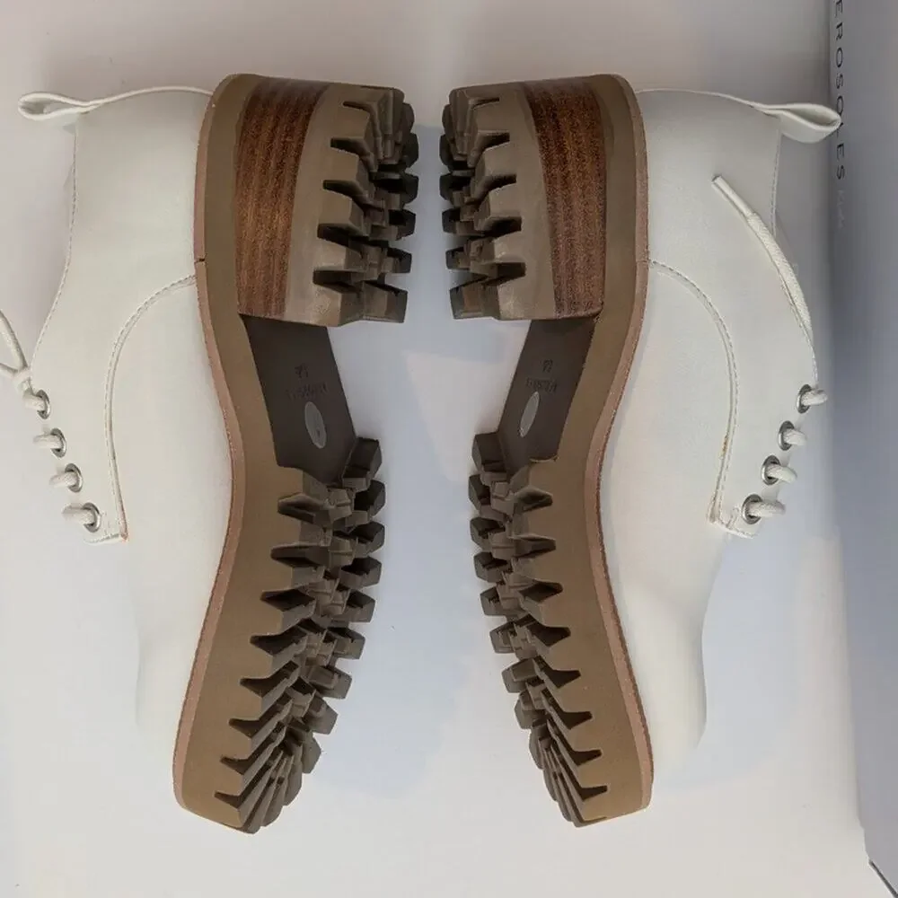 New Aerosoles Girl's Franca Oxford in white platform shoes little girl size 1